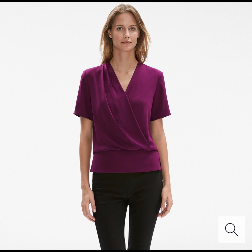 MM LaFleur Dani top - deep plum size 6